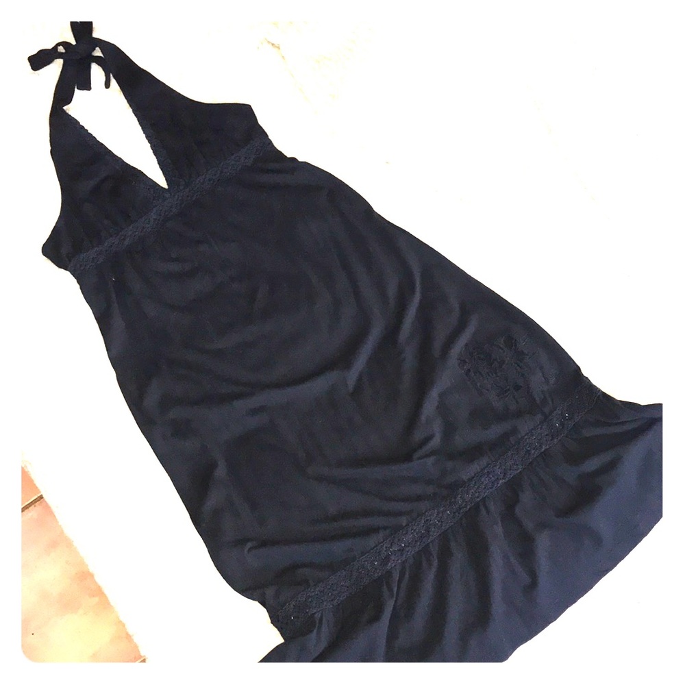 Sexy black Billabong Halter Dress || Size L